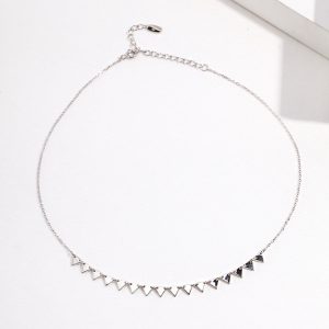 silver necklace