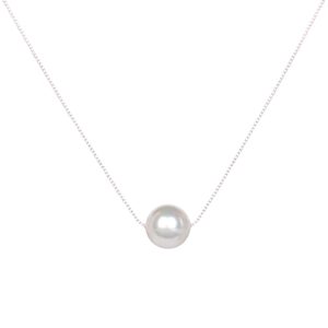 silver pearl necklace