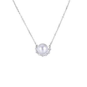silver pearl necklace