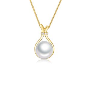 gold pearl necklace