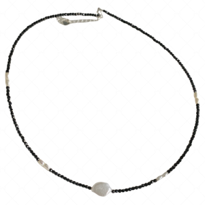 black spinel  necklace