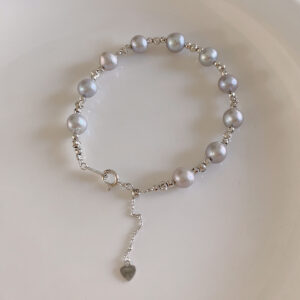 Silver Pearl Bracelet