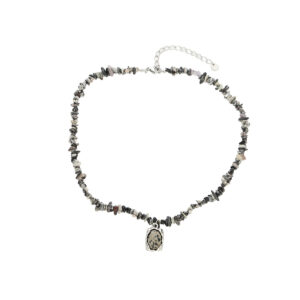 Men's necklace natural stone